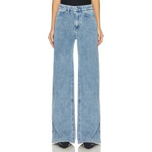 Good American Wide Leg Blue Skate Denim Jeans Size 00 / 24